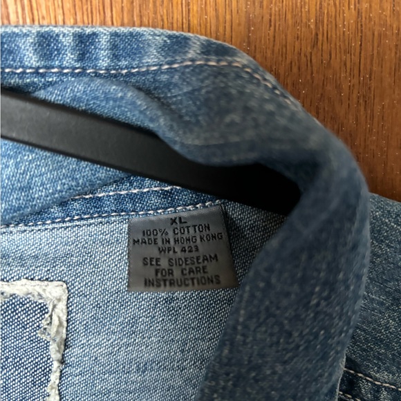 Levi’s Silvertab XL Denim Oversized Button down Shirt Size XL - Picture 8 of 15